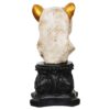 Handmade Lioness Head Statue Stone Finish Animal Figurines Gifts Antique Design for Home Decoration(White) - Image 4
