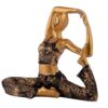 Suitable for home decor Yoga Posture Lady Statue Idol for Home Yoga Statue admirable piece of gift (golden) - Image 4