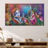 Set Of 5 Wooden Framed Wall Paintings - Image 2