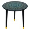 Wooden Round Side Table | Epoxy End Table | Coffee Table | Mid Century Modern Resine | Living Room Furnitur - Image 3